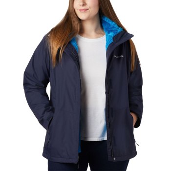 Columbia Ženske Jakne - Bugaboo II Fleece Interchange Plus Size Tamnoplave | NCAX-64092